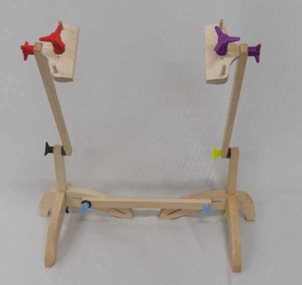 Floor stand for holding stitching frames.